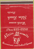 Matchbook Cover - Petite Marmite Restaurant Palm Beach FL 40 Strike