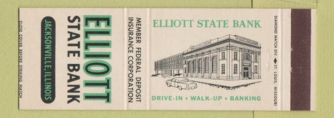 Matchbook Cover - Elliott State Bank Jacksonville IL