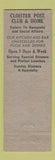 Matchbook Cover - American Legion Cloister Post Ephrata PA Full Length