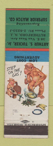 Matchbook Cover - Arthur Tucker Superior Match Rutherford NJ