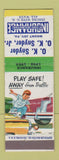 Matchbook Cover - OK Snyder Insurance Mount Joy PA