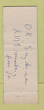 Matchbook Cover - OK Snyder Insurance Mount Joy PA