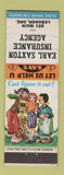 Matchbook Cover - Earl Saxton Insurance Lebanon OR hillbilly