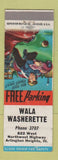 Matchbook Cover - Wala Washerette Laundry Arlington Heights IL