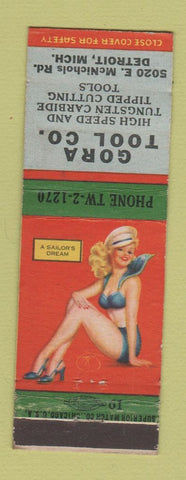 Matchbook Cover - Gora Tool Detroit MI carbide cutting tools pinup