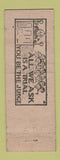 Matchbook Cover - Gora Tool Detroit MI carbide cutting tools pinup