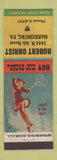 Matchbook Cover - Robert Christ WWII Harrisburg PA pinup
