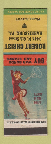 Matchbook Cover - Robert Christ WWII Harrisburg PA pinup