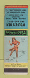 Matchbook Cover - Wolfe's Den New Cumberland PA bar grill pinup WORN