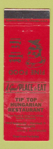 Matchbook Cover - Tip Top Hungarian Restaurant Cleveland OH WEAR