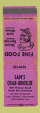 Matchbook Cover - Sam's Char Broiler South San Francisco CA WORN