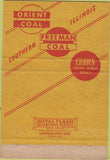 Matchbook Cover - Freeman Coals St Louis MO 40 Strike