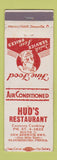 Matchbook Cover - Hud's Restaurant Bloomsburg PA