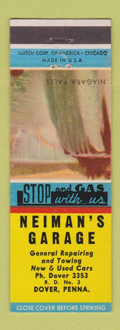 Matchbook Cover - Neiman's Garage Dover PA