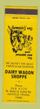 Matchbook Cover - Dairy Wagon Shoppe Hatfield PA