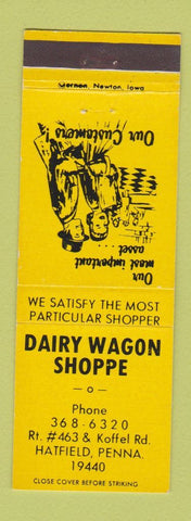 Matchbook Cover - Dairy Wagon Shoppe Hatfield PA