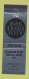 Matchbook Cover - Tallulah State Bank Trust LA