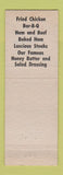 Matchbook Cover - Colonial House Clinton MO