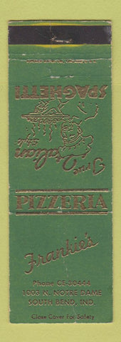 Matchbook Cover - Frankie's Pizza South Bend IN WORN
