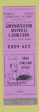 Matchbook Cover - Vecchio's Italian Restaurant Ocala FL WEAR