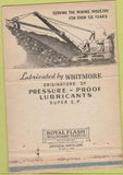 Matchbook Cover - Whitmore Manufacturing Lubrication Cleveland OH 40 Strike
