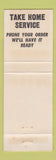 Matchbook Cover - Garber's Cottage Inn Elkhart IN YELLOW