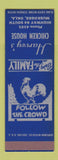 Matchbook Cover - Harvey's Chicken House Muskogee OK SAMPLE