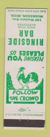 Matchbook Cover - Ringside Bar Muskegon MI