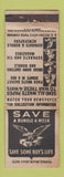 Matchbook Cover - WWII Save Waste Paper WORN