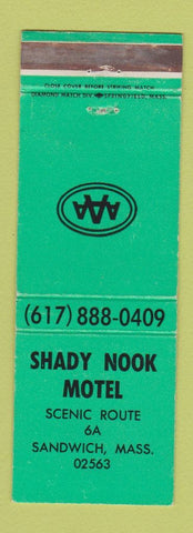 Matchbook Cover - Shady Nook Motel Sandwich MA