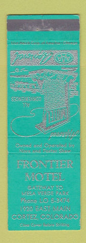 Matchbook Cover - Frontier Motel Cortez Colorado