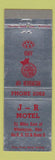 Matchbook Cover - JR Motel Wilmington OH