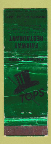 Matchbook Cover - Fairway Restaurant Decatur IL? WORN