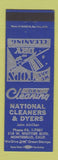 Matchbook Cover - National Cleaners and Dyers Montebello CA
