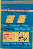 Matchbook Cover - Sandberg Manufacturing Blocking Chicago IL 40 Strike