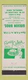 Matchbook Cover - Bigson Bros Bakery Oberlin OH WEAR