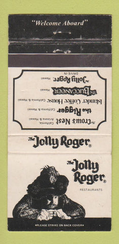 Matchbook Cover - Jolly Roger Restaurants Hawaii CA WEAR 30 Strike