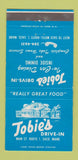 Matchbook Cover - Tobie's Drive In Saco ME 30 Strike