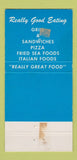 Matchbook Cover - Tobie's Drive In Saco ME 30 Strike