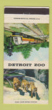 Matchbook Cover - Deroit Zoo MI tigers train WEAR 30 Strike