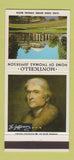 Matchbook Cover - Monticello VA Thomas Jefferson 30 Strike