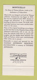 Matchbook Cover - Monticello VA Thomas Jefferson 30 Strike