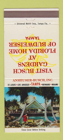 Matchbook Cover - Busch Gardens Tampa FL 30 Strike