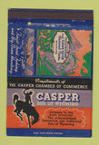 Matchbook Cover - Casper Wyoming WY Chamber of Commerce 40 Strike