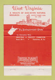 Matchbook Cover - Tourism West Virginia Charleston WV 40 Strike