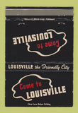 Matchbook Cover - Louisville KY Tourism Commerce 40 Strike