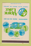 Matchbook Cover - Alpine Lake Terra Alta WV 40 Strike SAMPLE