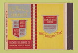 Matchbook Cover - Chicago Steel Service IL 40 Strike SAMPLE