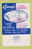 Matchbook Cover - George's Motel Panacea FL restaurant 40 Strike