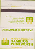 Matchbook Cover - Hamilton Wentworth Planning Dept Hamilton ON 40 Strike